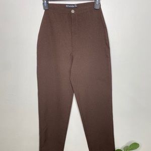 Prettylittlething brown pants | size: 0 |